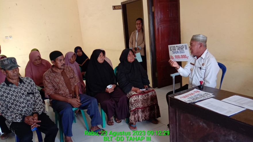 PENYALURAN BLT-DD TAHAP III TAHUN 2023